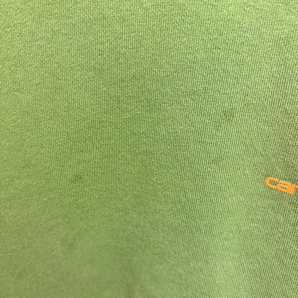 EUC Boys Carhartt Graphic Pullover Hoodie Chive Fleece Long Sleeve 14-16 Outdoor - Picture 7 of 10